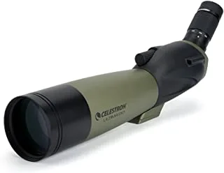 Celestron Ultima 80 Angled Spotting Scope 20-60x Zoom Eyepiece Multi-coated Optics for Bird Watching Wildlife Scenery and Hunting Waterproof and Fogproof Includes Soft Carrying Case