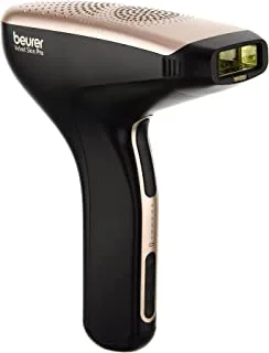 جهاز بيورير IPL-8500 VelvetSkinPro Black لإزالة الشعر لفترة طويلة مع بطارية مدمجة ، أسود