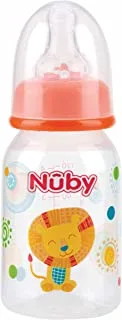 Nuby Slow Flow Start Printed Baby Bottle for Newborn Babies