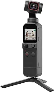 DJI Pocket 2 Creator Combo - 3 Axis Gimbal Stabilizer with 4K Camera, 1/1.7” CMOS, 64MP Photo, Pocket-Sized, ActiveTrack 3.0, Glamour Effects, YouTube TikTok Video Vlog, for Android and iPhone, Black