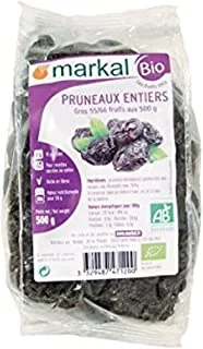 Markal Organic Dried Prunes From Agen Whole, 500G - Pack Of 1