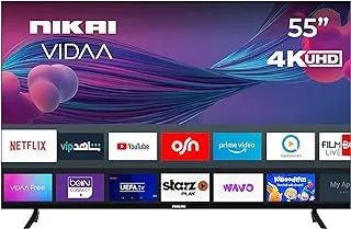 Nikai 55 Inch TV ULTRA HD, SMART LED - UHD55SVDLED1