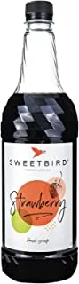 Sweetbird Strawberry Syrup Vegan 1 Litre - UK