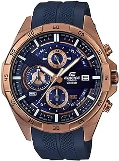Casio edifice analog blue dial men's watch - efr-556pc-2avudf (ex386)
