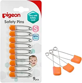 Pigeon safety pins small, size s, 9 pieces