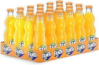 Fanta Orange Carbonated Soft Drink, Glass Bottles, 24 x 250 ml