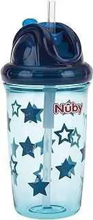 Nuby Tritan Flip-It Cup, 300 Ml Capacity, Blue