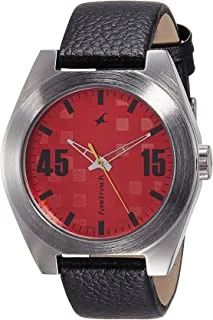 Fastrack Checkmate Red Dial Analog Watch for Men
