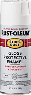 Rust-Oleum 7792830 Stops Rust Spray Paint, 12 oz, Gloss White