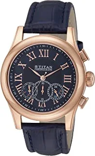 Titan Classique Analog Blue Dial Men's Watch-NL1562WL02 / NL1562WL02