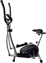 جهاز تمرين بيضاوي الشكل من Reach C-200 للجيم المنزلي - أفضل معدات الدراجة البيضاوية للتمارين الرياضية واللياقة البدنية وتدريبات القلب [8 مستويات من المقاومة] ، أسود