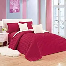 Moon Compressed Two-Sided Color 6 Pieces Comforter Set, King Size, Re-Be, Mixed Material