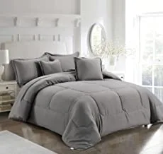 Medium Filling Comforter Set, King Size, 6 Pieces By Mingli