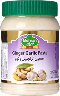 Mehran Garlic & Ginger Paste Jar, 750 G, White