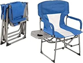 ALSafi-EST Compact Foldble Camping Chair with Side Table - BLUE
