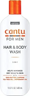 Cantu Mens 3-In-1 Shampoo Conditioner Bodywash 13.5 Ounce (400Ml) (6 Pack)
