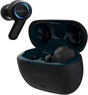 Nokia Clarity Earbuds, Tws-821W, Voice Enc, Wireless Charging, Low Latency Mode (8Hr/27Hrs), Black, Small