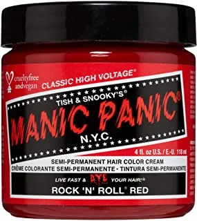 مانيك بانيك Rock N Roll صبغة شعر حمراء نابضة بالحياة