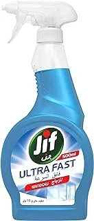 JIF Ultra Fast Cleaner Spray, Removes dirt & marks, for Window, Fast & easy clean just in 10 seconds, 500ml