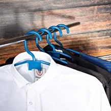 Royalford Hangers Set of 5 Pcs - Home Premium Coat Hangers Set For General USe – 360° Rotating Swivel Hook, For Ties - High-Quality Polymer Construction, Universal Colours & Non-Slip Design