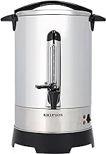 KRYPTON Stainless Steel Electric Kettle , Boil Dry Protection Auto and Resettable Thermostat Tap for Taking Water Home or Commercial Use Silver, 15L Capacity, KNK6324