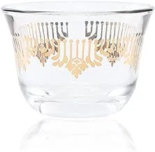 Glass Cawa Cup Set Cortina Gold /6Pcs