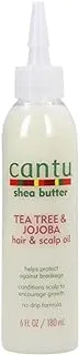 Cantu Shea Butter Tea Tree & Jojoba Hair & Scalp Oil, 6Oz (180Ml)