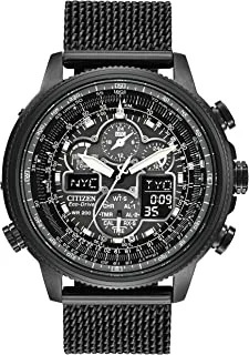 Citizen Mens Solar Powered Watch, Analog Display And Stainless Steel Strap Jy8037-50E