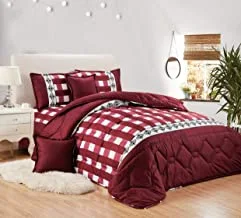 Medium Filling Comforter Set By Moon, 6Pcs, King Size, GDQS-002