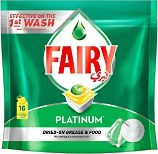 Fairy Platinum Automatic Dishwasher Tablets, 16 Count (Pack of 1)