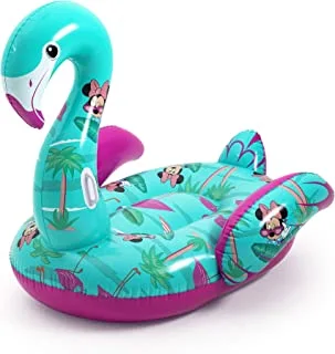 Bestway Disney Minnie Mouse Graphics Fashion Flamingo Rideon ، 173 سم الطول × 170 سم العرض