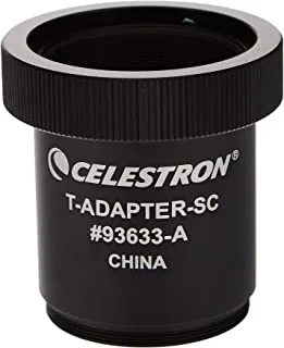 Celestron T-Adapter with SCT 5, 6, 8 with 9.25, 11, 14, Black (93633-A)