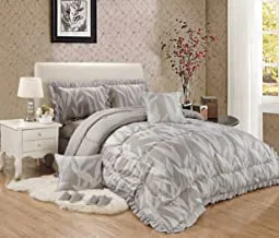 Twin Fluffy Bedding Set 10 Pieces Comforter Set Includes (1 Comforter, 1 Felt Sheet, 2 Pillow Shams, 2 Pillow Shams, 2 Slippers Set, King Size Bed