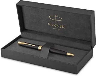 Parker Sonnet Matte Black Ballpoint Pen With Gold Trim| Gift Boxed| Ink Refill | 2920, 1931519