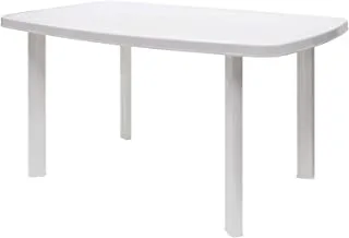 Cosmoplast Oval Side Table, White