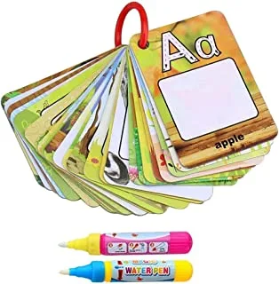 Mumoobear Water Magic,Magic Painting Books With 2 Water Colouring Board Pens, Water Drawing Doodle Toy Gifts 26 Letters, B07Nf86Cw8