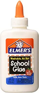 غراء المدرسة من إيلمرز E304 4 أونصة ، أبيض