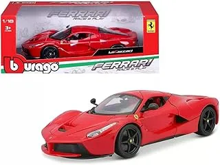 Bburago 1:18 Scale Ferrari Race and Play LaFerrari Diecast Vehicle Red