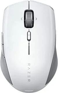 Razer Pro Click Mini Portable Wireless Mouse - Silent, Tactile, Mouse Clicks, Sleek & Compact Design Hyperscroll Technology, Productivity Dongle, 7 Programmable Buttons - White, Rz01-03990100-R3G1