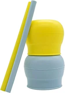 Tiny wheel snug straw (yellow & baby blue)