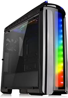 ثيرمال تيك فيرسا C22 الإصدار الأسود RGB LED إضاءة SPCC ATX منتصف برج الكمبيوتر الشاسيه CA-1G9-00M1WN-00