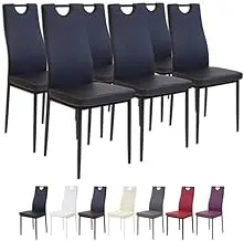 4 × كرسي سفرة SALERNO أسود