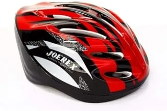 Joerex Sporting Helmet, AdJustable Adult Helmet, Suitable For Multi-Sport Safety Cycling Skating Scooter Helmet - Size M, Red