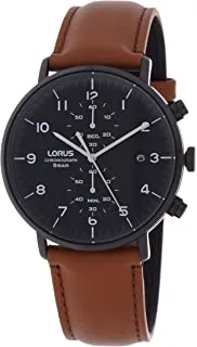 Lorus Men's Analogue Quartz Watch with Genuine Leather Strap
