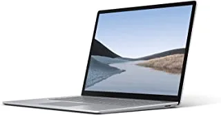 Microsoft Surface Laptop 3 [VGZ-00013] كمبيوتر محمول بشاشة تعمل باللمس ، AMD Ryzen R5-3580U ، 15 بوصة ، 256 جيجابايت ، 8 جيجابايت رام ، رسومات AMD Radeon ™ Vega 9 ، Win10 ، Eng-Ara KB ، اللون البلاتيني [إصدار الشرق الأوسط]