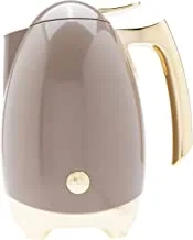 Al Saif Coffee And Tea Vacuum Flask Size: 1 Liter, Color: Light Coffee