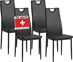 4 x Dining Chair SALERNO black