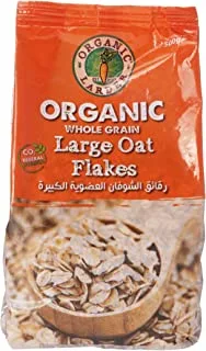 Organic Larder Whole Grain Large Oat Flakes, 500 G, Orange