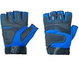 Mountain Gear Half-Finger Gloves Cycling Gloves Blue-Medium