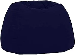 Bean Bag Chair Velvet for Adults and Children - Easy Mattress Chair Easy Forming - Midnight Blue, Small